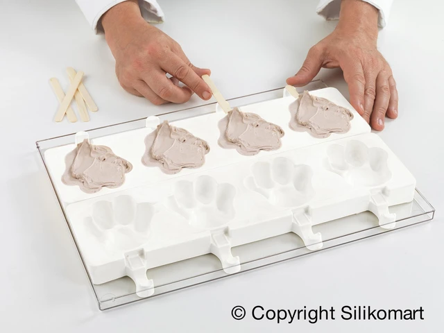 Gel 06 Pata silikonform 89 x 84 x H24mm - 98ml x 4 