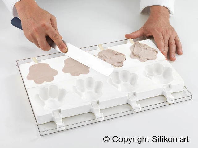 Gel 06 Pata silikonform 89 x 84 x H24mm - 98ml x 4 