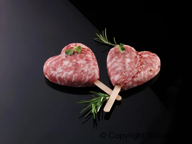 GEL03 Heart 91 x 85 x H23mm - 96ml x 4 