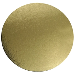 Kakebrett gull/sølv rund - 100stk 1mm tykkelse - UTGÅR