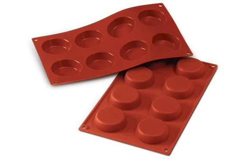 SF045 - SILICONE MOULD N. 8 FLAN MOULD ø 60 H 17 MM 