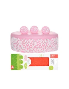 Sweet Lace matte 39x7cm, hjerter