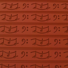 Relief matte musikk - 40 x 60cm Mønsterhøyde: 30mm