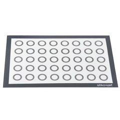 Fiberglass matte m/ sirkler - 59 x 39cm Utmerket for makroner og liknende.