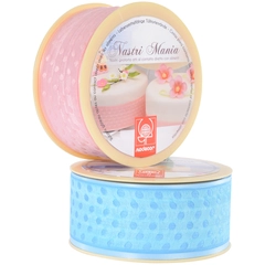 Kakebånd 10mx4,5cm barn ass. lys blå/rosa, 4stk