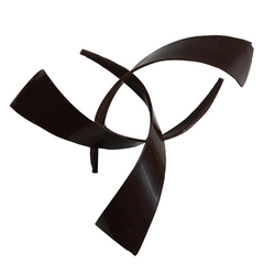 Krøll i mørk sjokolade 9cm - 69 stk