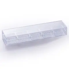 Konfekteske 5 biter transparent - 25stk 160 x 40 x H20mm