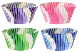 Cup cake assortert Ø5x3,5cm - 88stk UTGÅR