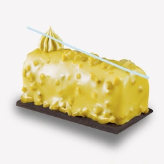 Sitron glasur Crunchy biter av kjeks