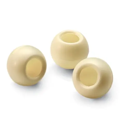 Trøffel skall Hvite 2,7g - 504stk 25 x 25 x H22mm 