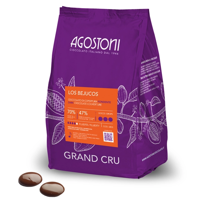 Los Bejucos 70% sjokolade - 4kg Intens kakaoaroma og smak, syrlig, frukt 