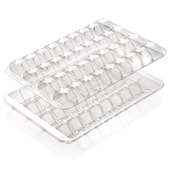 Blister for 36 makroner - 100stk Evt. 50 sett lokk og bunn