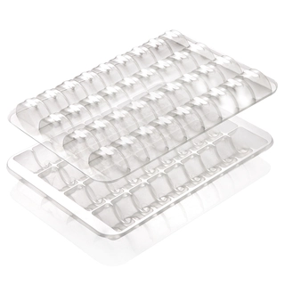 Blister for 36 makroner - 100stk Evt. 50 sett lokk og bunn