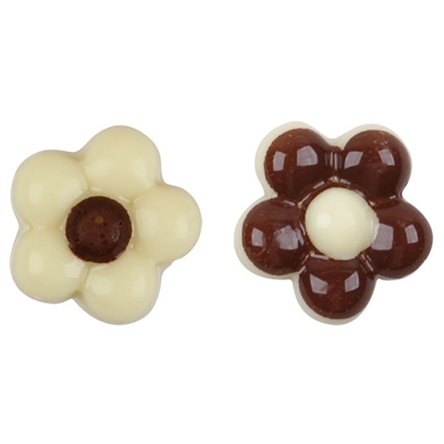 Sjokoblomst hvit 1,5cm - 384stk 