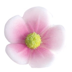 Blomst i sukkerpasta 24mm rosa - 288stk