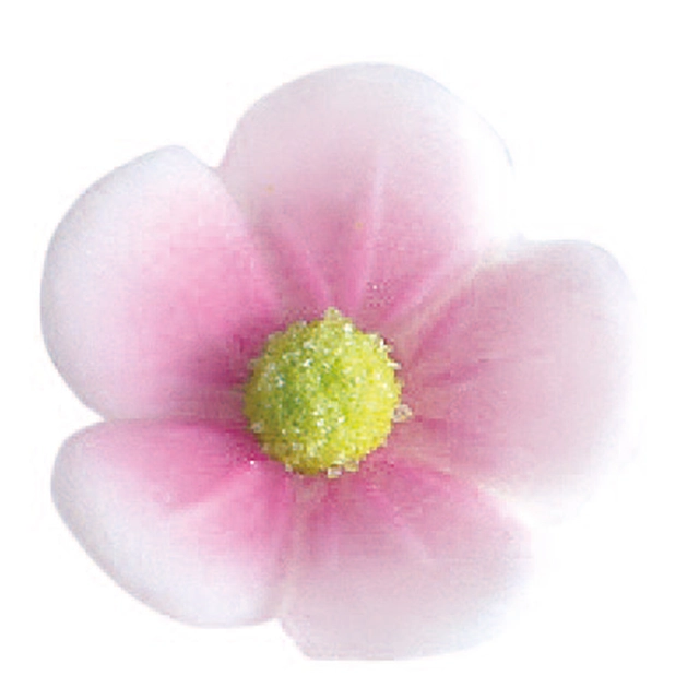 Blomst i sukkerpasta 24mm rosa - 288stk 