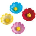 Blomst i sukkerpasta 30mm assortert. 140stk