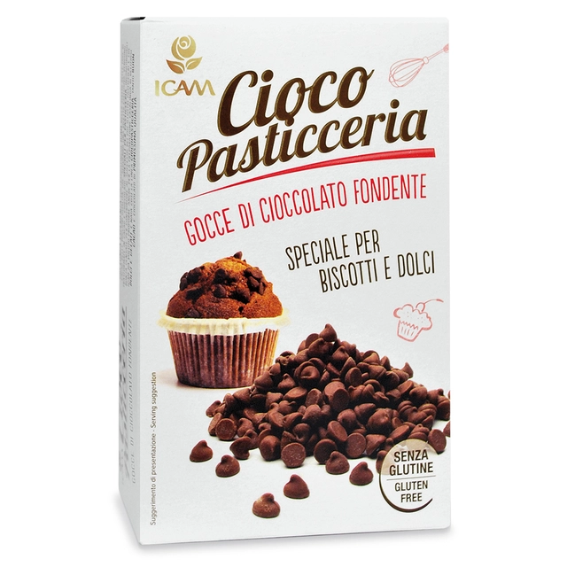 Sjokoladedråper 45% stor Bakefast, 7.500 stk/kg ~ 0.13g stk 