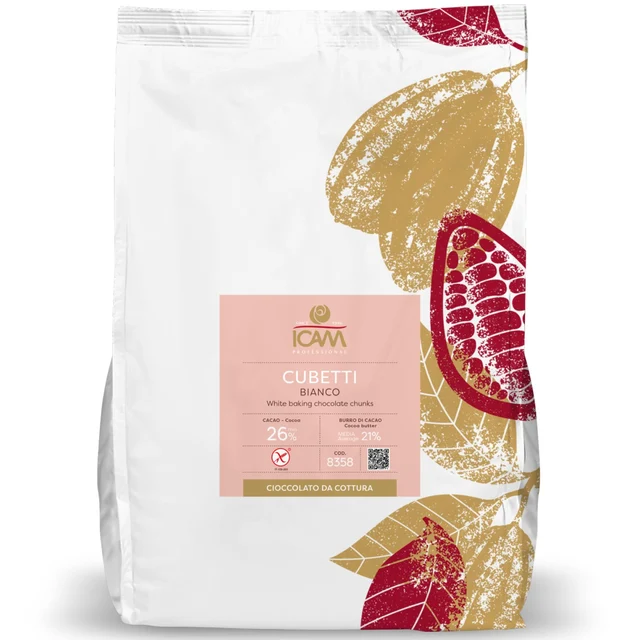 Sjokoladebiter bakefast 28% fett Rik melkesmak, karamell og vaniljenoter 