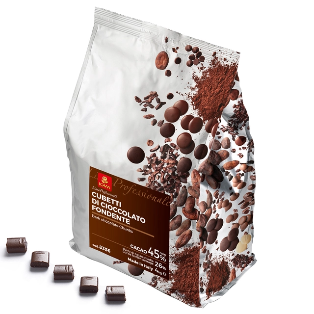 Sjokoladebiter bakefast 45% Ren kakaosmak, balansert, god sødme 