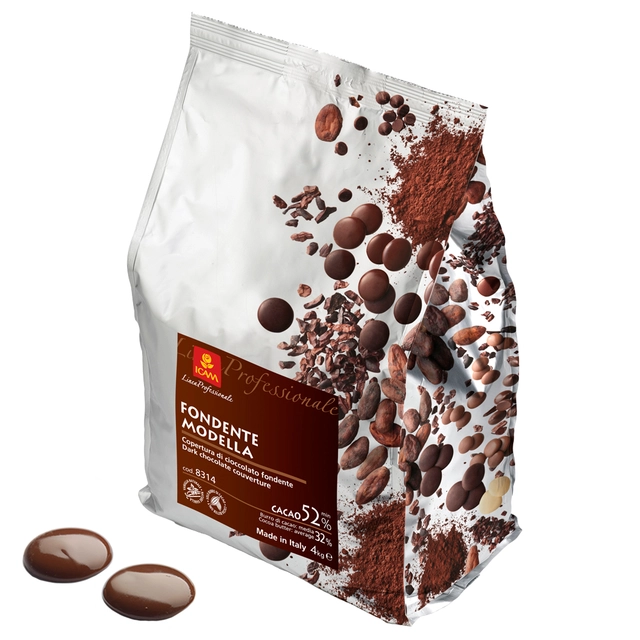 Modella 52% sjokolade Sterk kakao aroma og smak, god sødme 