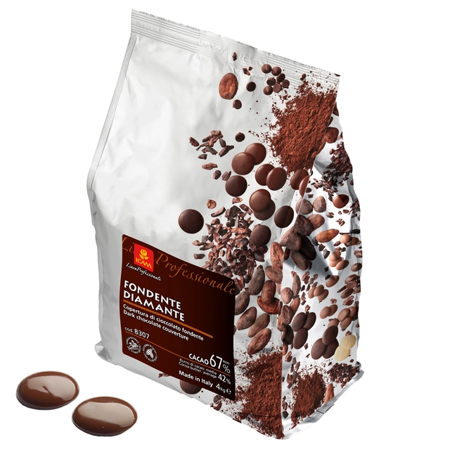 Diamante 67% sjokolade Full kakaosmak, god sødme/bitterhet 