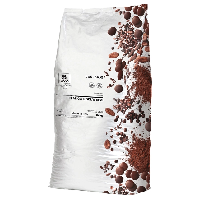Edelweiss 36% sjokolade - 15kg Intens aroma og smak av melk og vanilje 