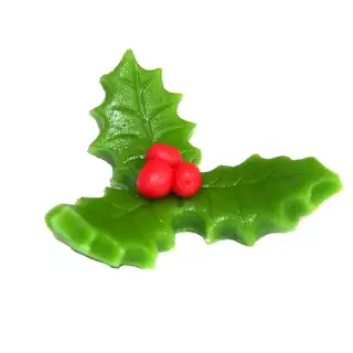 Kristtornblad i marsipan 4gr, 36stk