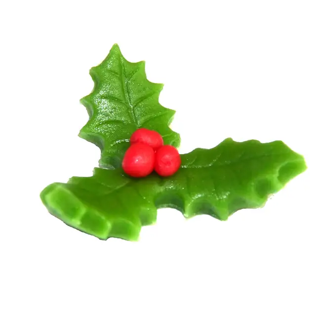 Kristtornblad i marsipan 4gr, 36stk 