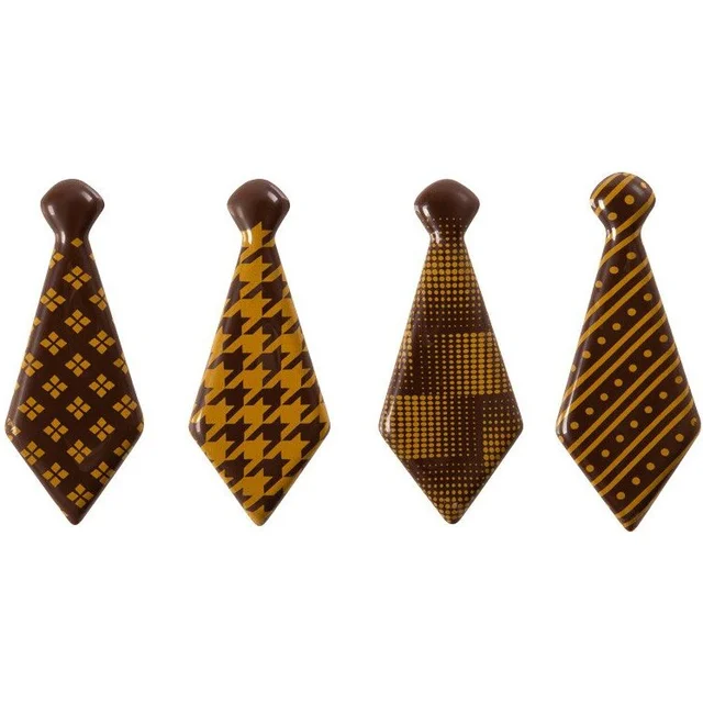 Sjokoladeslips 6,5 x 2,5cm - 84 stk 