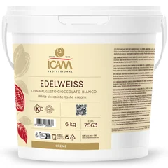 Edelweiss krem - 6kg Hvit, kompakt og myk, melkesmak