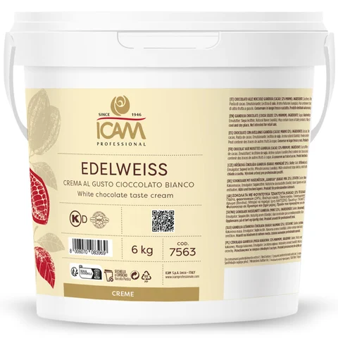 Edelweiss krem - 6kg Hvit, kompakt og myk, melkesmak