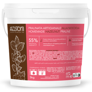 Rød fruktpraline - 2,5kg Mandler med tørket rød frukt 