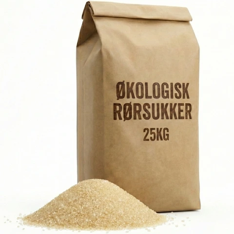 Rørsukker økologisk - 25kg Uraffinert