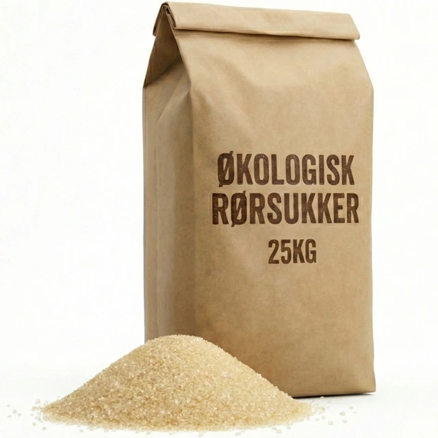 Rørsukker økologisk - 25kg Uraffinert 