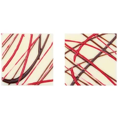 Sjokokvadrat rød 3cm - 220stk