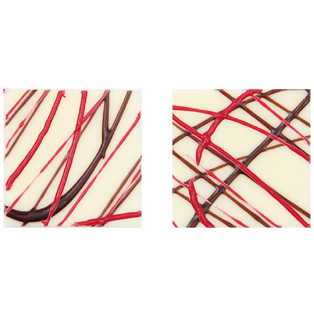 Sjokokvadrat rød 3cm - 220stk 