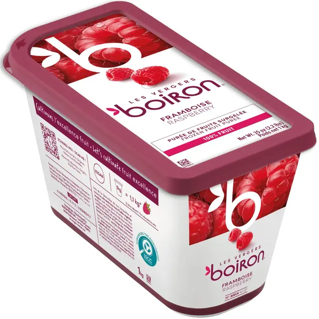 Fruktpure bringebær 100% Serbia 