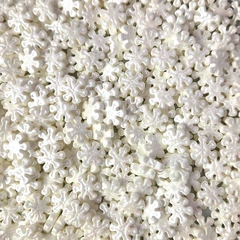 Sukkerpynt snøkrystall Ø13mm - 1kg