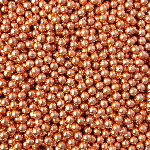 Strøssel metallisk bronse 7mm - 1kg 