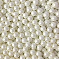 Strøssel perle hvit 10mm - 1kg
