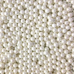 Strøssel perle hvit 7mm - 1kg