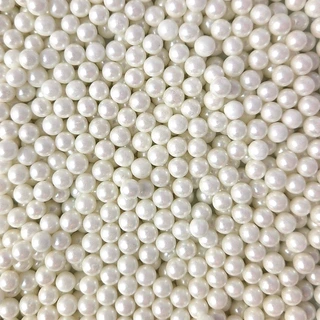 Strøssel perle hvit 7mm - 1kg