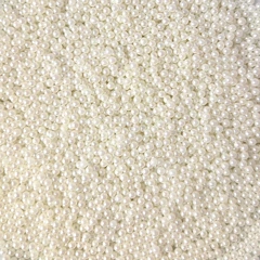 Strøssel perle hvit 4mm - 1kg