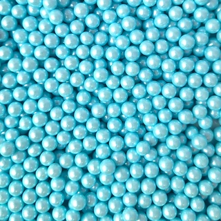 Strøssel perle lys blå 7mm - 1kg