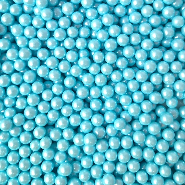 Strøssel perle lys blå 7mm - 1kg 