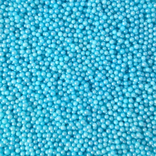 Strøssel perle lys blå 4mm - 1kg