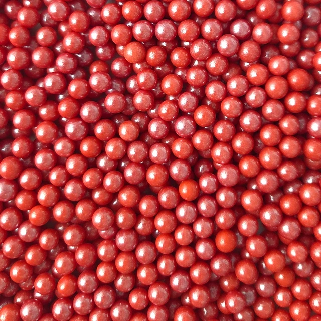 Strøssel perle rød 7mm - 1kg 