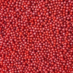 Strøssel perle rød 4mm - 1kg