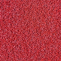 Strøssel perle rød 2mm - 1kg